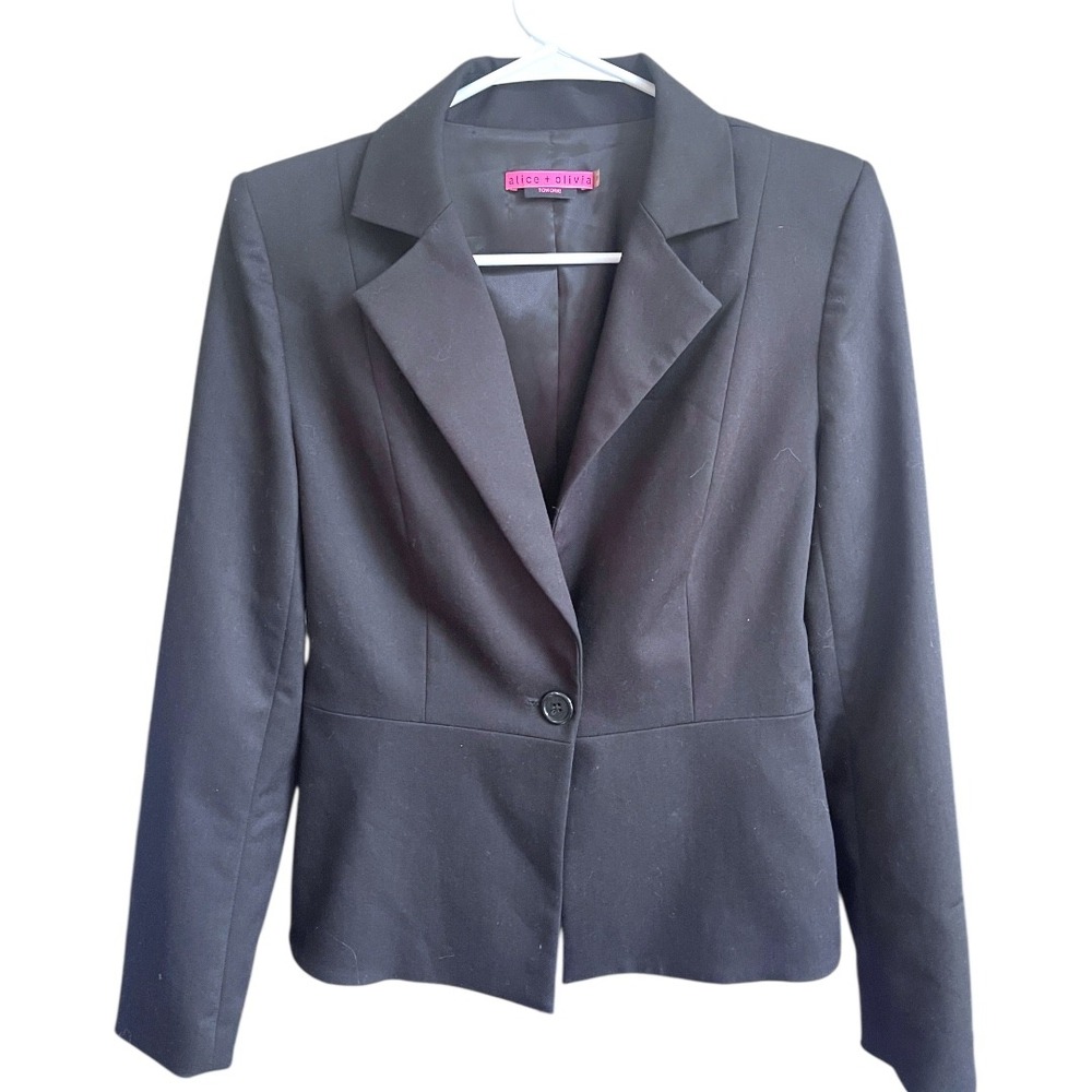 Alice + Olivia Black To Work Blazer ‎ S